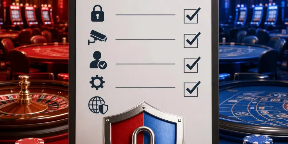 Checklist de sécurité 2026 : Casino Rouge vs Casino Bleu